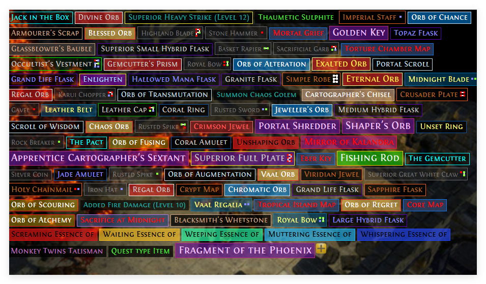 poe currency drop
